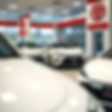 Detailed display of Toyota models available at Northway Toyota