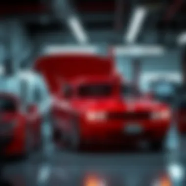 Modern Technology in Automotive Service Showcase of modern technology used in vehicle repairs and maintenance.