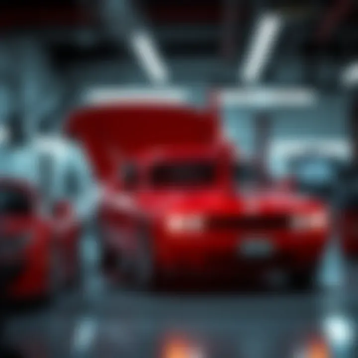 Modern Technology in Automotive Service Showcase of modern technology used in vehicle repairs and maintenance.
