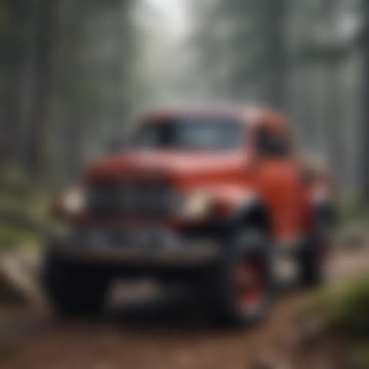 Modern enthusiasts restoring a classic Red Ram Power Wagon