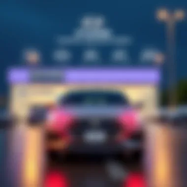 Infographic showing customer satisfaction metrics for the dealership