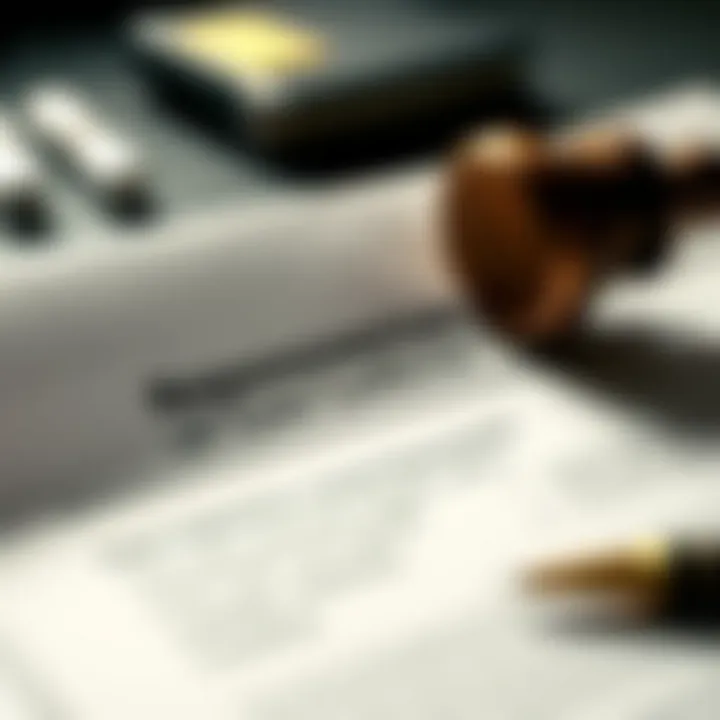 Understanding Legal Aspects of Repossession A close-up of legal documents related to vehicle repossession.