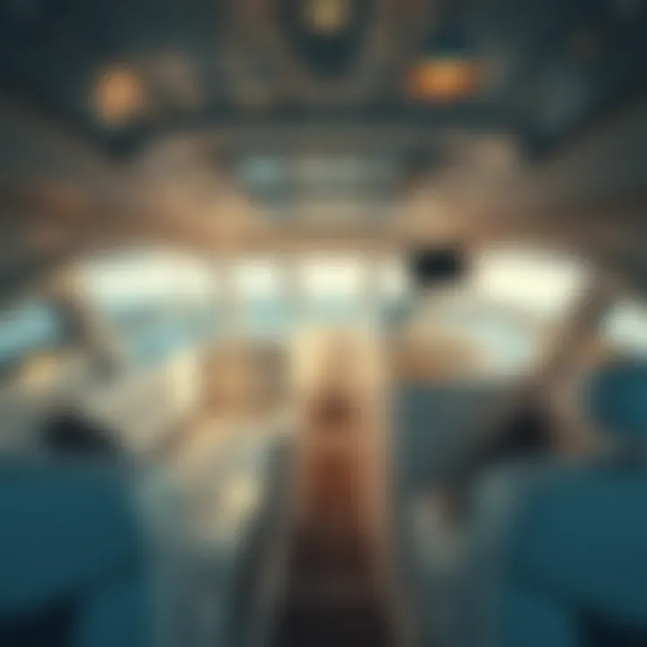 Interior layout of the Sea Hunt Ultra 219 highlighting comfort features