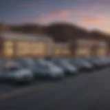 A scenic view of Silver City showcasing local dealerships.