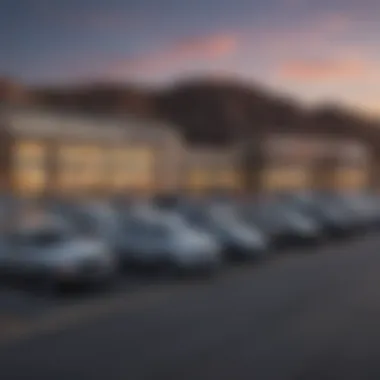 A scenic view of Silver City showcasing local dealerships.