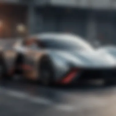 Aerodynamic Mastery A luxurious supercar showcasing aerodynamic design