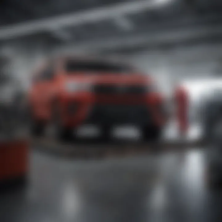 Mechanic working on a Toyota vehicle at Herrin Gear service center