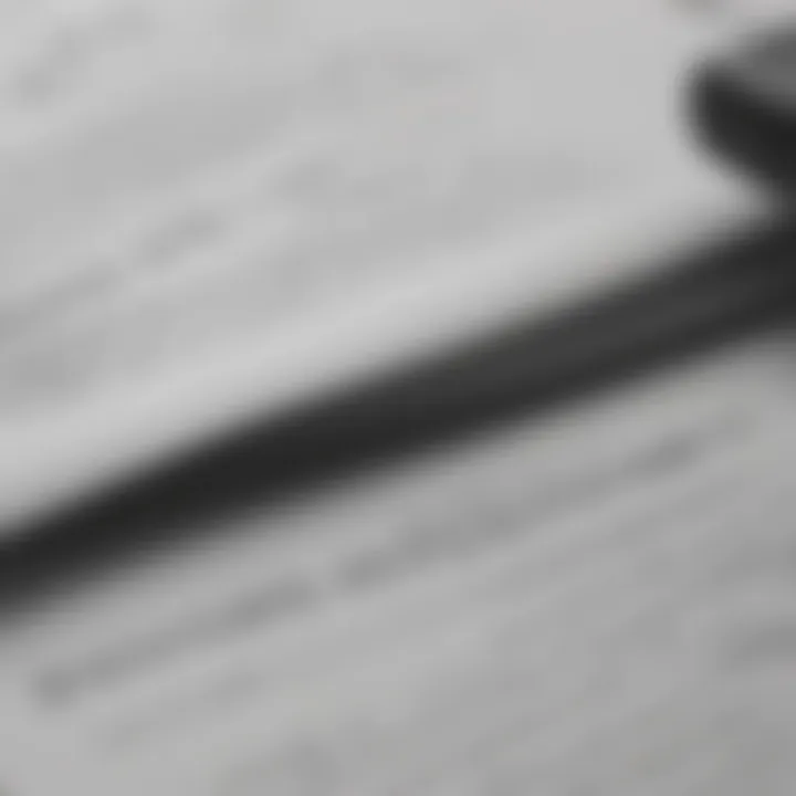 A close-up of a lease agreement document