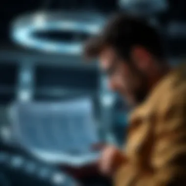 Assessing Vehicle History for Accurate Pricing A person analyzing a vehicle history report