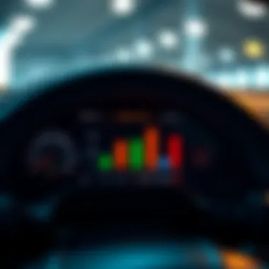 Exploring Car Valuation Metrics A digital interface displaying car valuation metrics