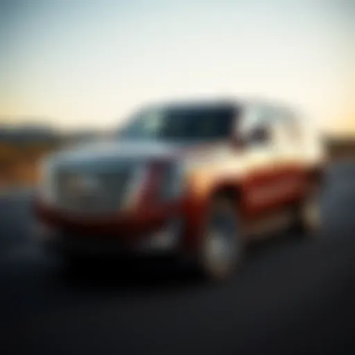 Exterior view of the 2014 Cadillac Escalade showcasing its luxurious design