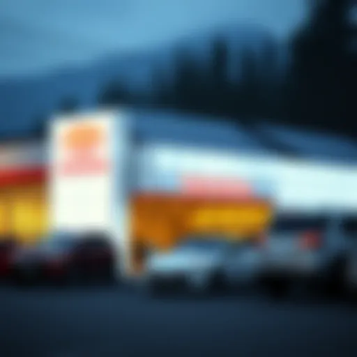 Vancouver Toyota dealership exterior showcasing a range of models